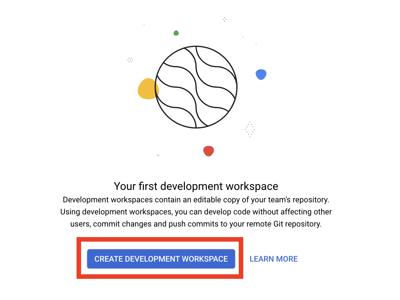 Create Dataform Development Workspace